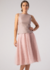 Saia Tule Marie Cintura Couro - Studio TWF