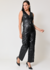 Calça Couro Wide Leg Anastasia - loja online