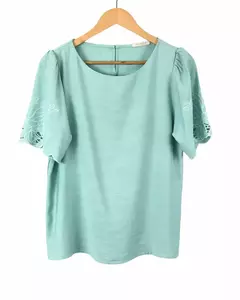 BLUSA Caroll 24650 BORDADO MNG MARANT VISCOSE - loja online