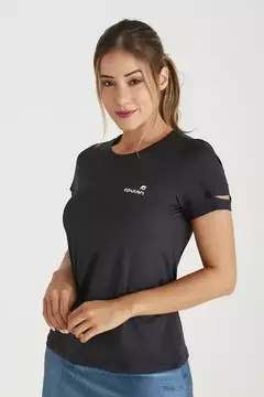 Blusa Feminina Branca Manga Curta Poliamida Protecao UV50 Epulari na internet