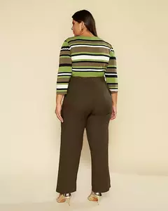 CALCA Caroll 24279 pantalona ZIPER ELASTICO LINHO LISO - Loja de Roupas A Praça 