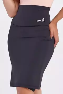 Short Saia Preto Justo Alta Compressao Epulari na internet