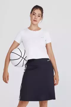 T-Shirts Cropped Branco Fitness UV50 Epulari - Loja de Roupas A Praça 