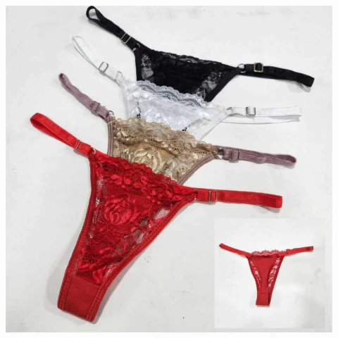 Tangas encaje X 3 unidades