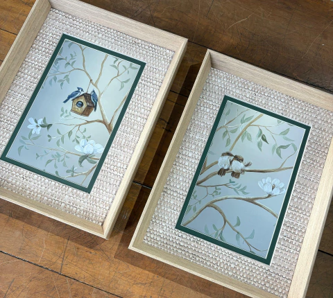 Dupla de Quadros: Pássaros 02 - comprar online