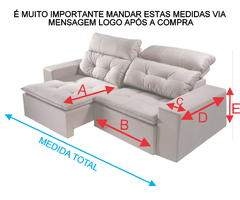 Imagem do Capa Sofá Retrátil Material Suede Anti Gato