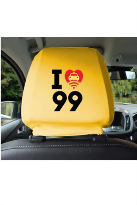 Capa Para Encosto De Carro Uber 99 Táxi Personalizada - comprar online