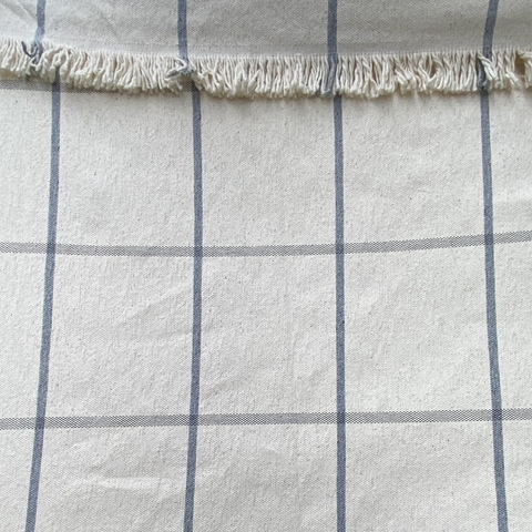 MANTA PABILO RAYADO A CUADROS GRIS 1,5 DE ANCHO