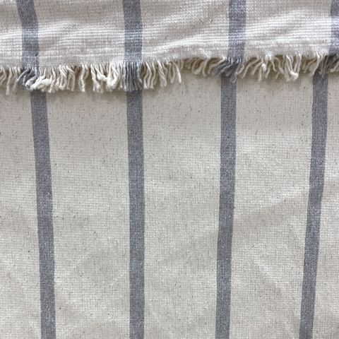 MANTA RAYADO SIMPLE GRIS (1,50 ANCHO)