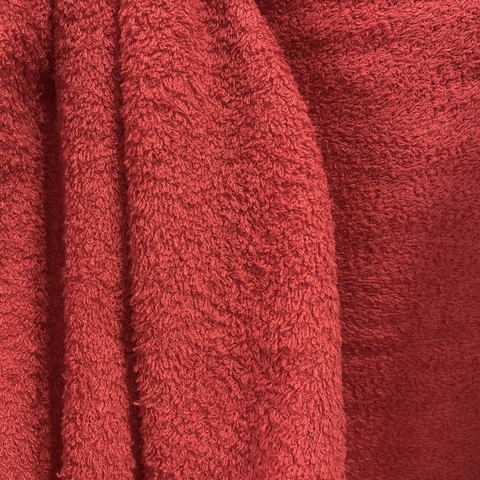 TOALLA DOBLE FELPA ROJO