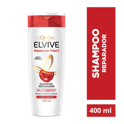 Shampoo Elvive Reparación Total 5+ x 400ml - comprar online