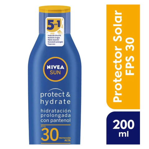 Protector Solar Nivea Protect y Hydrate FPS30 en Crema x 200ml