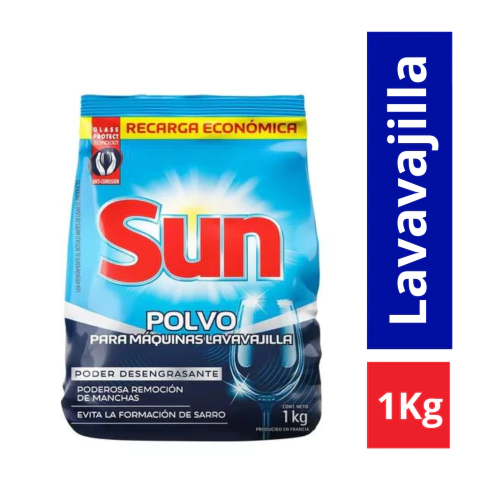 Detergente en Polvo Sun para Lavavajillas Bolsa x 1kg