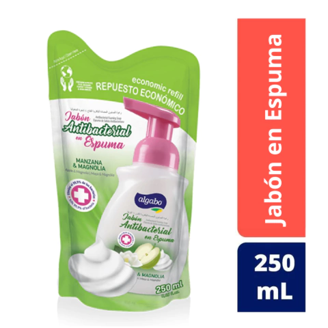 Jabón en Espuma para Manos Antibacterial Albago Doypack x 250ml