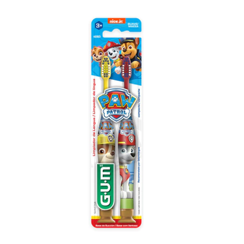 Cepillo Dental Gum Paw Patrol 3+ suave 2x1