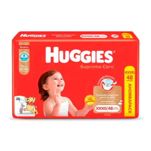 Pañal Huggies Supreme Care XXXG x 48uni