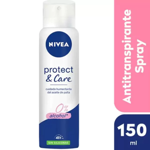 Antitranspirante Aerosol Nivea Protect & Care 0% Alcohol x 150ml - comprar online