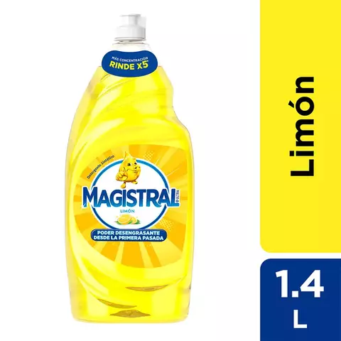 Detergente Lavavajillas Magistral Ultra Limón x 1.4lts. - comprar online