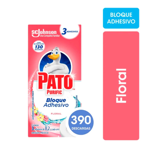 Bloque Adhesivo Pato Purific Floral 3 unidades - comprar online