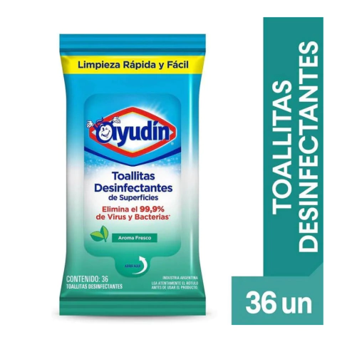 Toallitas Desinfectantes Ayudín Fresh Repuesto x 36 unid. - comprar online