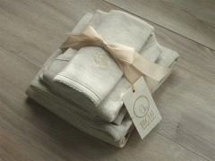 Imagen de Ajuar Corazón melange crudo - ULTIMOS EN STOCK!