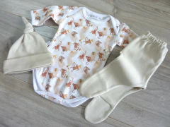 Ajuar capullitos "Macacos" arena en internet