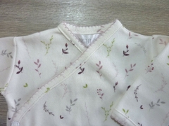 Ajuar básico estampado ramitas lila - Bichi