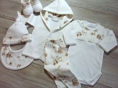 Ajuar dulce Arrullo Tucanes crudo - comprar online