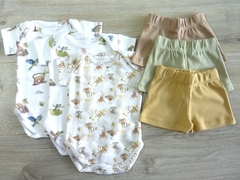Body manga corta + short Ranas - comprar online