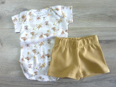 Body manga corta + short Macacos - comprar online