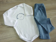 Body + pantalón quiero mimos azul - comprar online