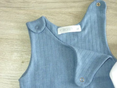 Mono jardinero frizado azul - tienda online