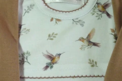 Ajuar dulce Arrullo colibries nougat - tienda online