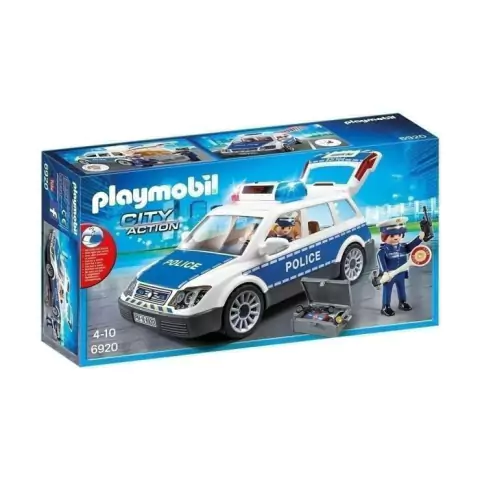 Coche de Policías con Luces y Sonido - Incluye 2 Policías