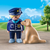 Policía con Perro sentado Línea 1.2.3 - TiendaPlaymobil