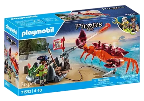 Pirata en Batalla contra el Cangrejo Gigante