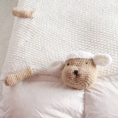 MANTA TEJIDA OVEJA - comprar online