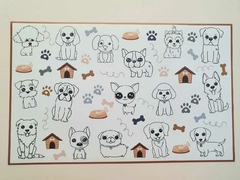 Imagen de INDIVIDUALES PARA COLOREAR REUTILIZABLES