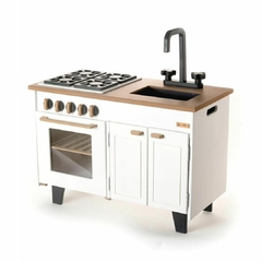 COCINA DOBLE CON BACHA Y BAJO MESADAS