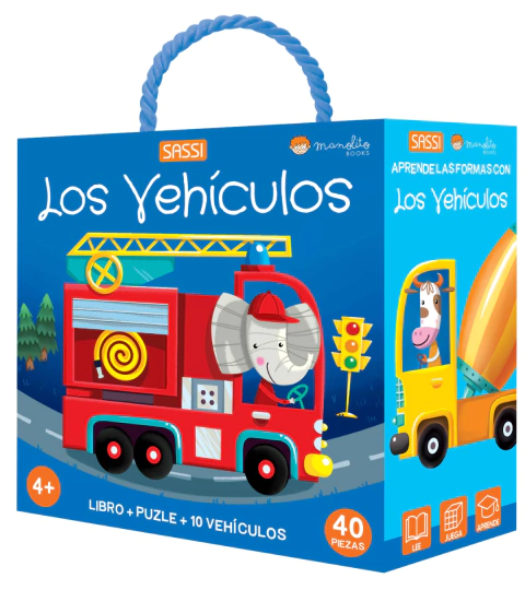 LIBRO + ROMPECABEZAS - LOS VEHÍCULOS (40 piezas) - comprar online
