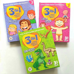 JUEGO MESA Loteria + Memoria + 4 En Linea (3 en 1 )