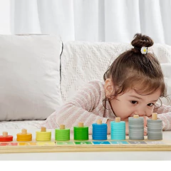 ÁBACO LINEAL CON ENCASTRE + NÚMEROS