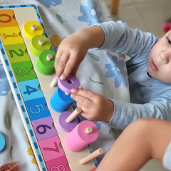 ÁBACO LINEAL CON ENCASTRE + NÚMEROS - tienda online