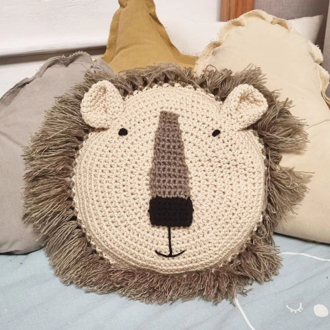 ALMOHADON tejido LEON