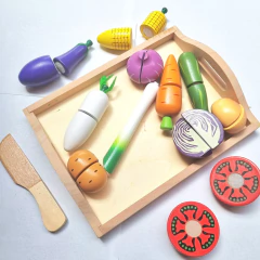 FRUTAS Y VERDURAS PARA CORTAR + BANDEJITA - tienda online