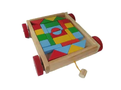 CARRO DE ARRASTRE CON FORMAS EN BLOQUE