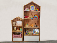 BIBLIOTECA CASITA con cajonera