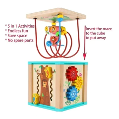 CUBO MULTIACTIVIDADES con reloj (5 en 1) - Tienda de Cositas