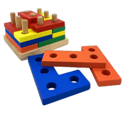 CUBO ROMPECABEZAS CON ENCASTRES - Tienda de Cositas