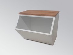 CUBO JUGUETERO CON TAPA EN PARAISO